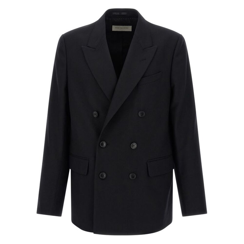 Dries Van Noten Black Wool Men's Blazer